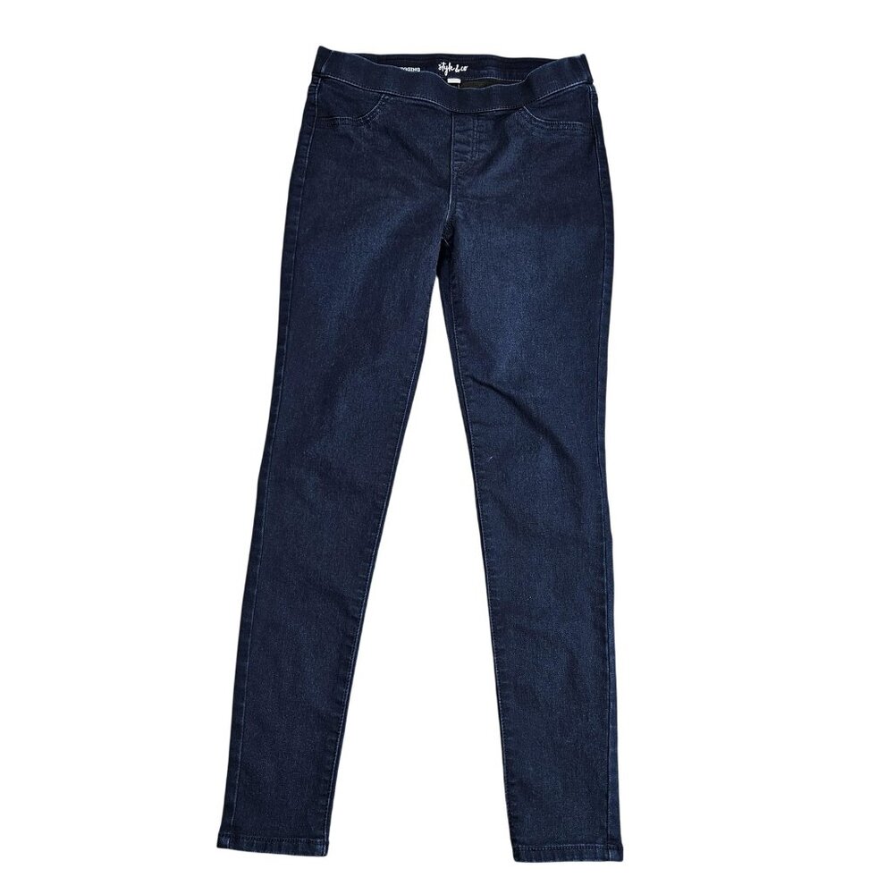 Style & Co Jegging Leggings Womens Small Blue Pull On Stretch Skinny Denim Pants